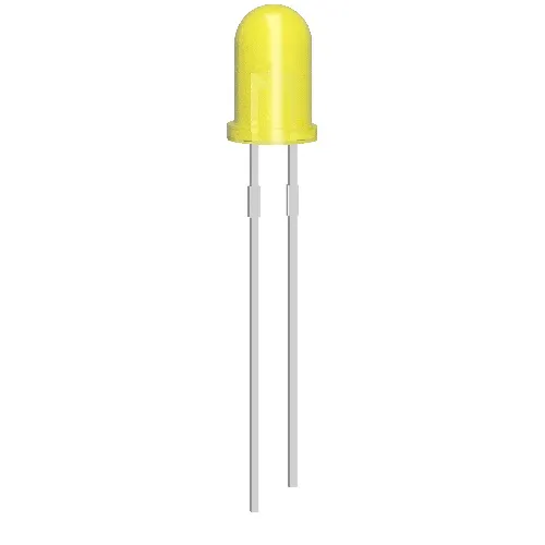 10x LED Diode 5mm Gul 2V