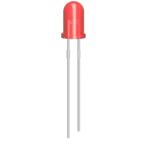 10x LED Diode 5mm Rød 2V