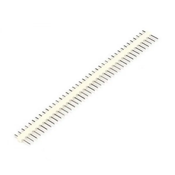 40 Pins header Male 2.54mm Hvid