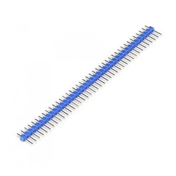 40 Pins header Male 2.54mm Blå