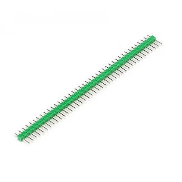 40 Pins header Male 2.54mm Grøn