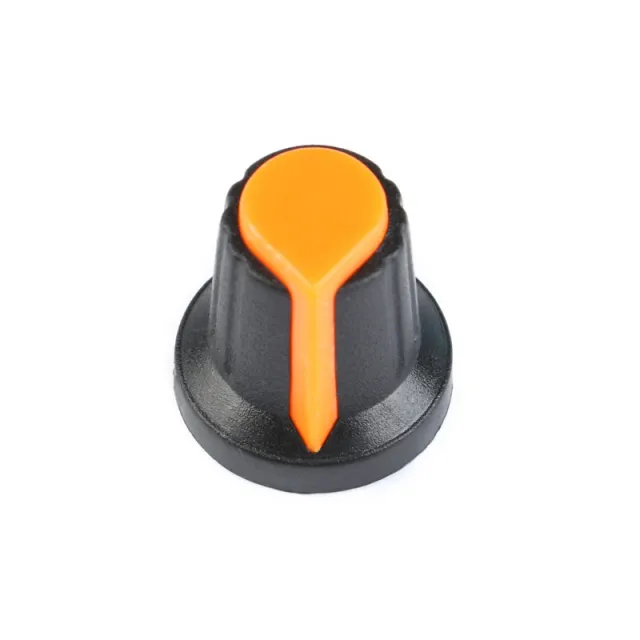 Knap til potentiometer Orange 15mm 17mm