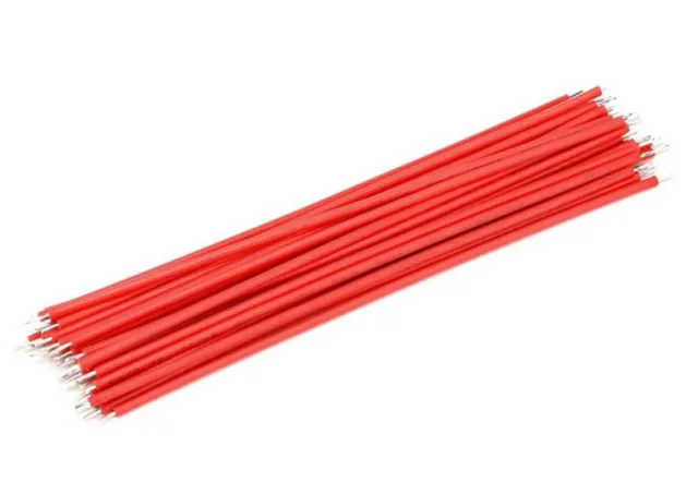 24AWG 15cm Fortinnet Kobber Elektronisk Ledning Rød