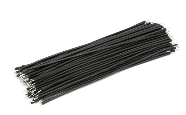 24AWG 15cm Fortinnet Kobber Elektronisk Ledning sort