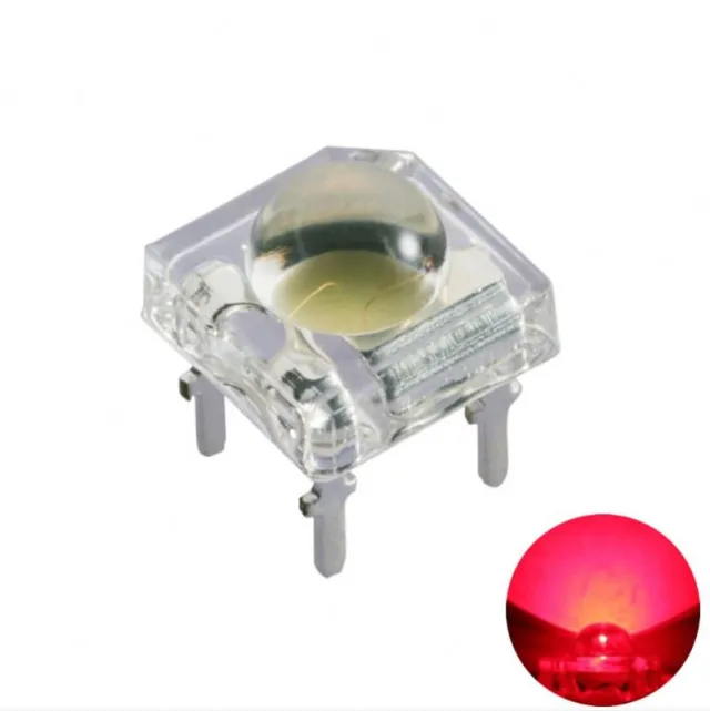 5mm Super Flux Piranha 4pin LED - Rød