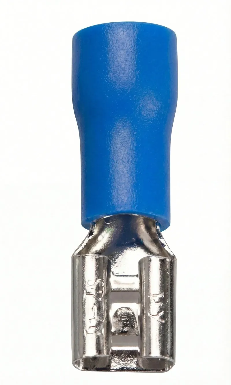 Isoleret hun-kabelsko 6,3 mm – Blå