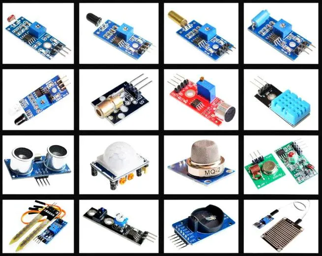 16 sensorer i 1 sæt til Arduino