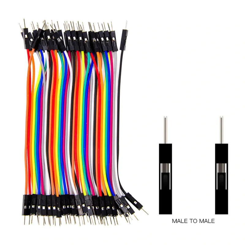 Dupont Jumper kabler 40 styk (Male-Male) 40cm ledningsbroer til Breadboard