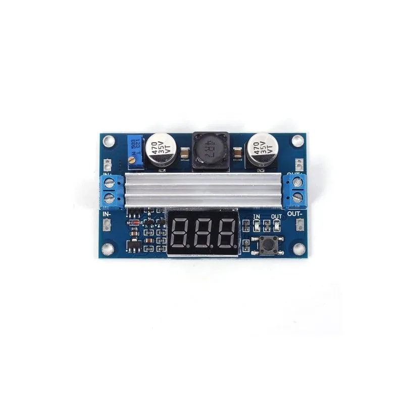 DC-DC High Power justerbar step-up-modul 3.0~35V til 3.5~35V 100W med digitalt display-voltmeter