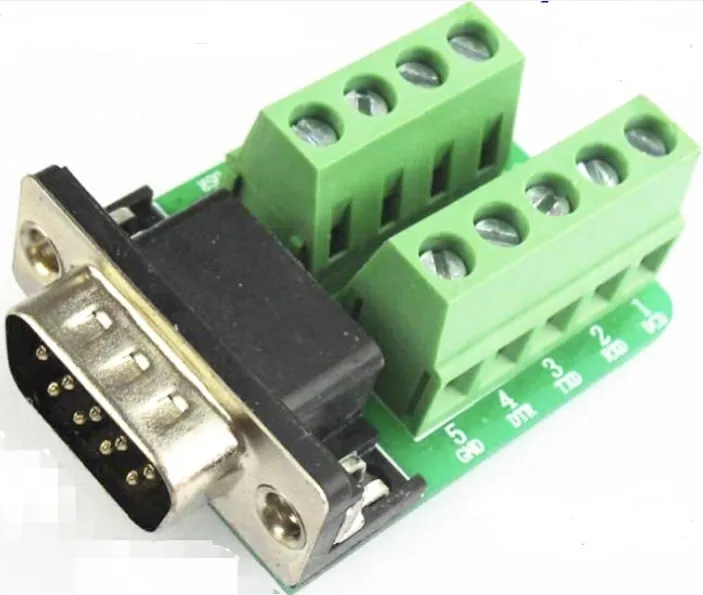 DB9 han 9Pin stik breakout terminalkort - RS232