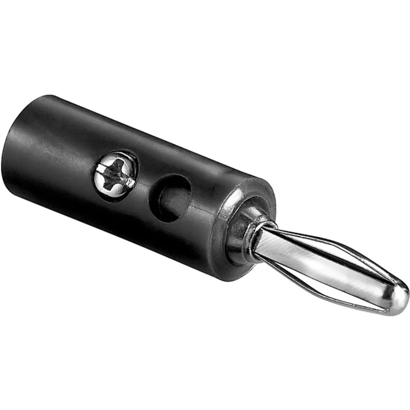 Bananestik 4mm Sort
