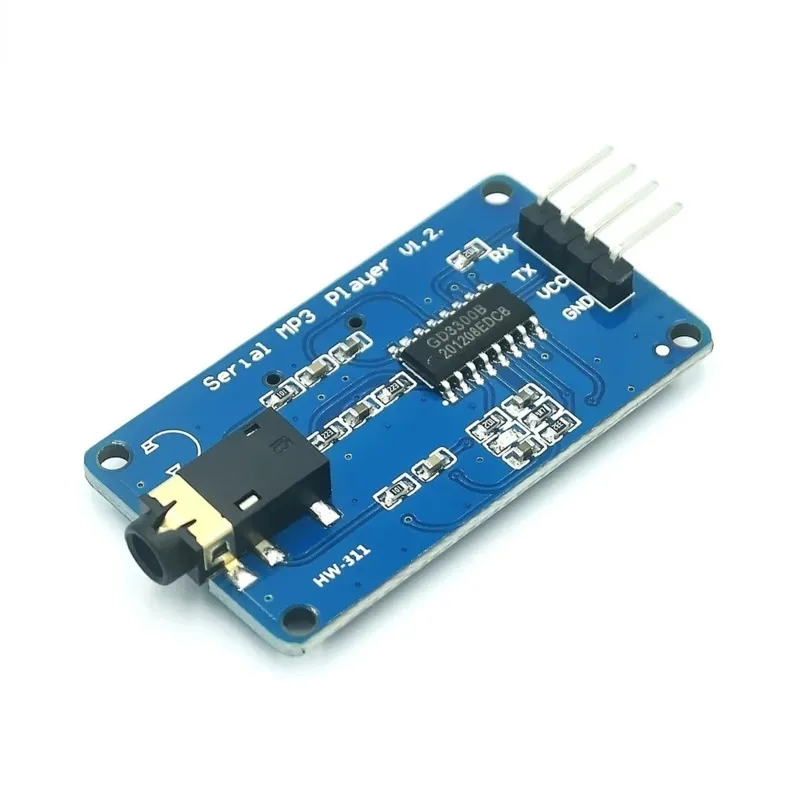 UART TTL Seriel MP3-modul med Micro SD-slot (YX5300-alternativ)