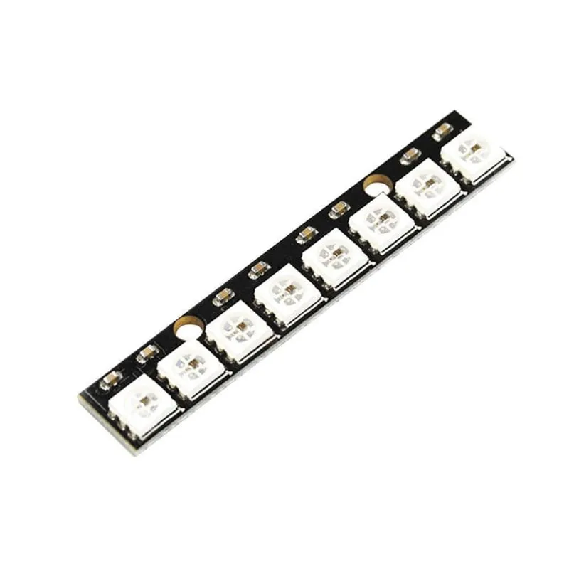 8-bit RGB LED'er WS2812b på printplade